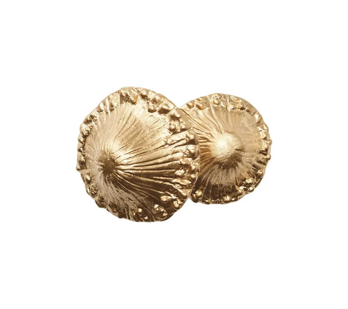 Sprout Napkin Ring in Brown & Gold