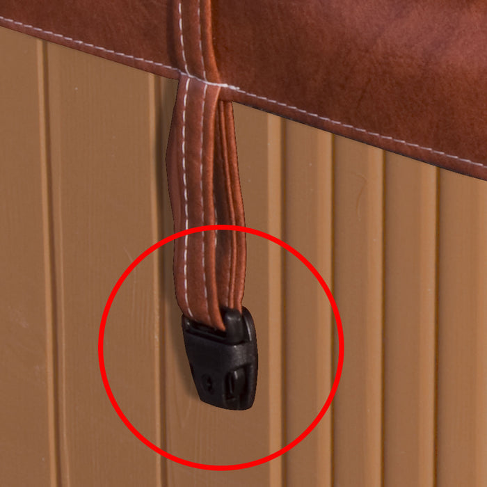 buckled Sure-Lock Spa Cover Latch