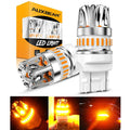 T20 7443 7440 LED Turn Signal Light Rear/Front, Side Maker Light Bulbs 14W 6000LM CAN-Bus Error 3000K Amber Y2 Series | 2 Bulbs