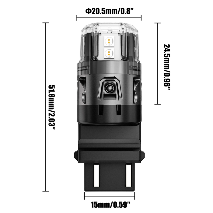 🆕T25 3157 3156 LED Brake/Tail Light Bulbs 11W 500% High Brightness CAN-Bus Error Free Red B52 Series