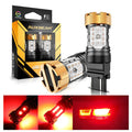 🆕T25 3157 3156 LED Brake/Tail Light Bulbs 50W 4000LM CAN-Bus Error Free Red B21-PRO Series | 2 Bulbs