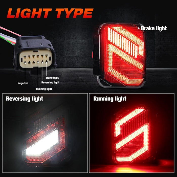 LED brake, reversing, and running lights for automotive use