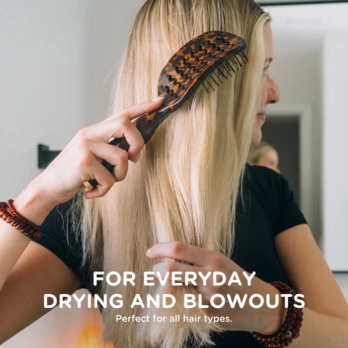 Teleties Vented Hair Brush - Tortoise
