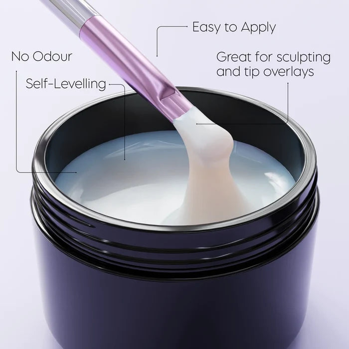 Thick Bright White UV Builder Gel - 50g