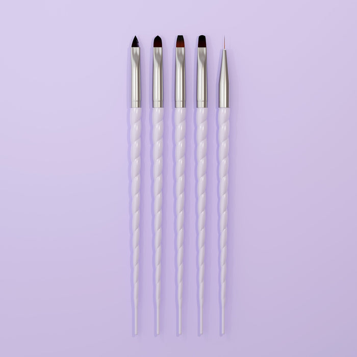 <img scr = “ Maskscara Unicorn Brush Set.jpg” alt = “ Unicorn Nail Art Brush Set by the brand Maskscara”>