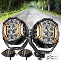 V-ULTRA Series | 5 Inch 172W LED Side Shooter White Pod Lights with Amber DRL