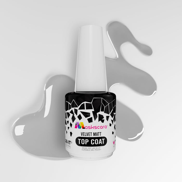 <img scr = “Maskscara Velvet Matt Top Coat.jpg” alt = “Velvet Matt Top Coat by the brand Maskscara”>