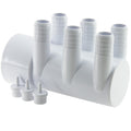 Water Manifold 2"SS x Dead End (6) 3/4" Barbs