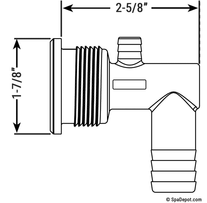 Waterway 2" Cluster Storm Screw-in Jet Housing