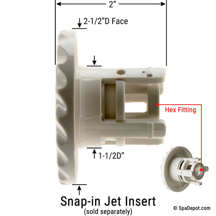 Waterway 2-1/2" Adjustable Mini Jet Housing