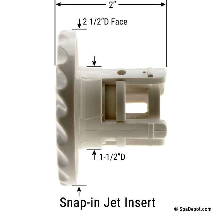 Waterway 2-1/2" Deluxe Mini Directional Jet Insert