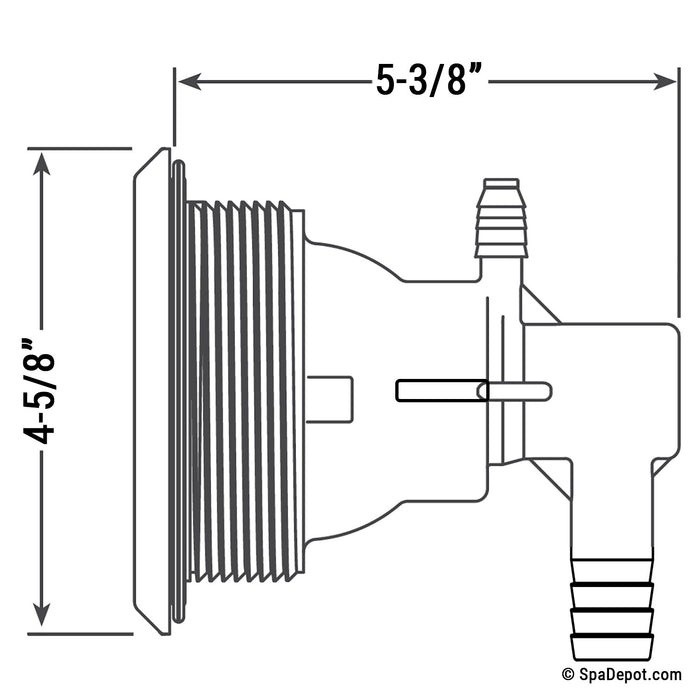 Waterway 5" Power Storm Screw-in Jet Housing