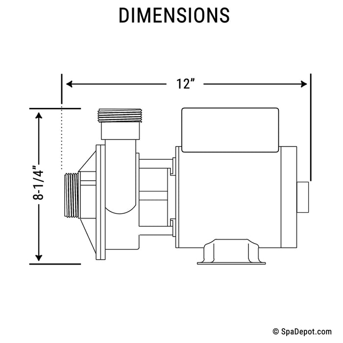 Waterway Iron Might Circulating Pump 1.5" 240V
