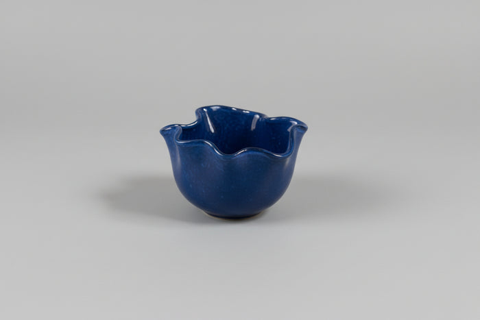 Wavy Bowl Glass Tealight Holder - 3 Colors