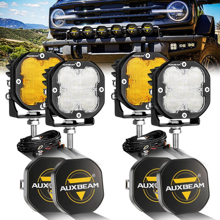 4Pcs Pod Light / With Black Covers