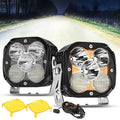 XP-ULTRA Series 4.5 Inch Combo Beam LED Pod Lights Off Road Lights with Amber DRL