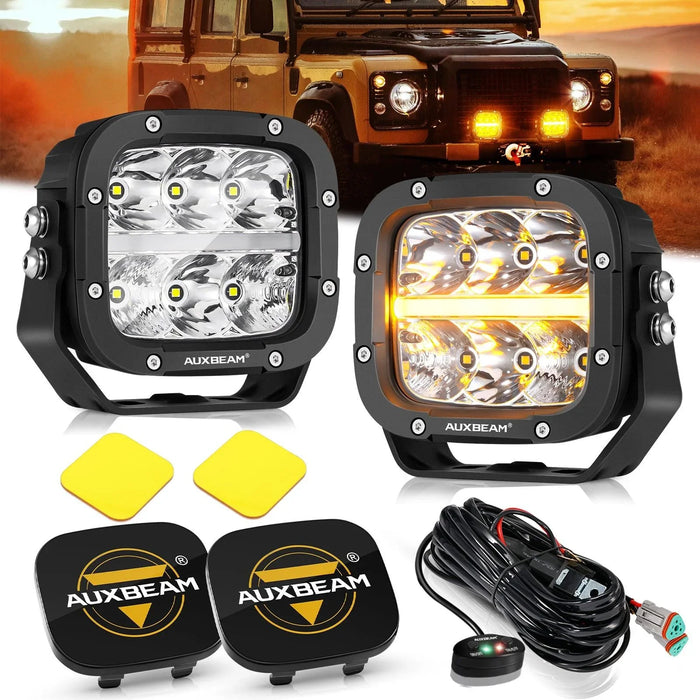 2Pcs Pod Lights / Black Covers